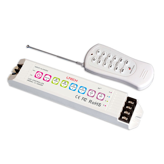 LT-3600RF, 6A*3CH, LED Light Fittings, RGB Controller for 12 volt led light strips, 5 Warranty